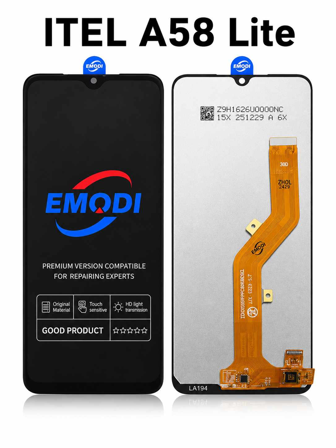 LCD for Itel A58 Lite